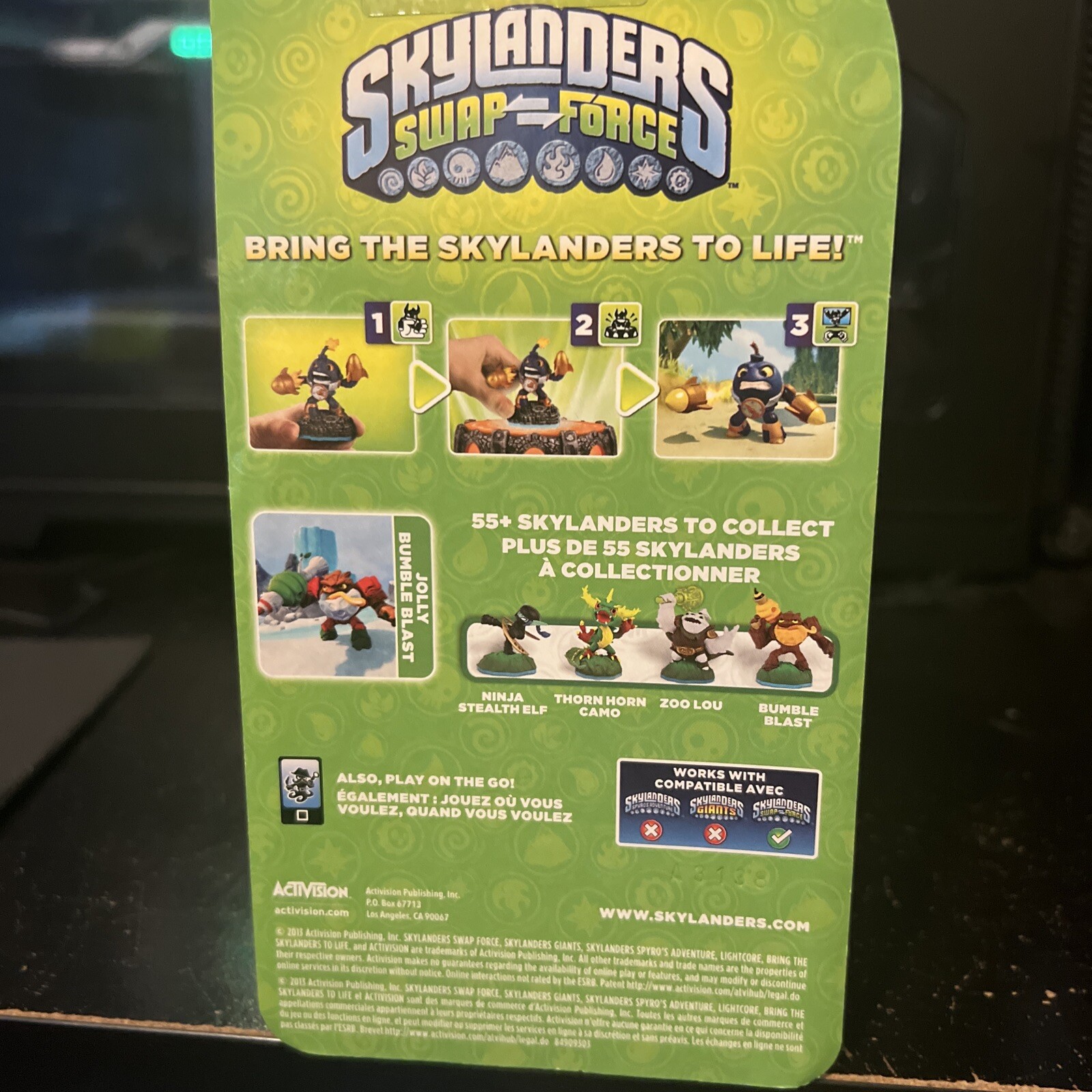 NIB Skylanders Swap Force Jolly Bumble Blast Game Figure – Christmas