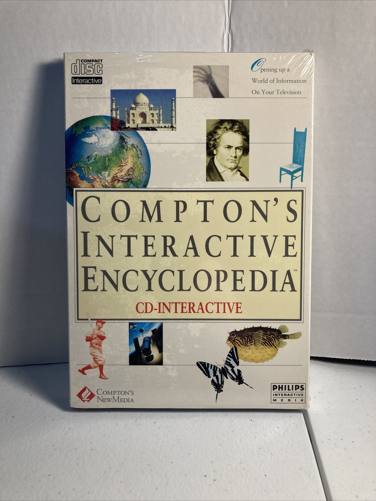 VINTAGE PHILLIPS CD-I Compton’s Interactive Encyclopedia Sealed New CDi