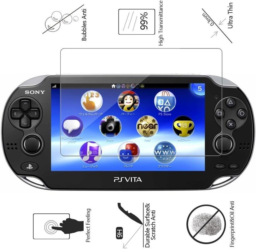 PS Vita 2000 Tempered Glass Film Screen Protector For Sony PlayStation