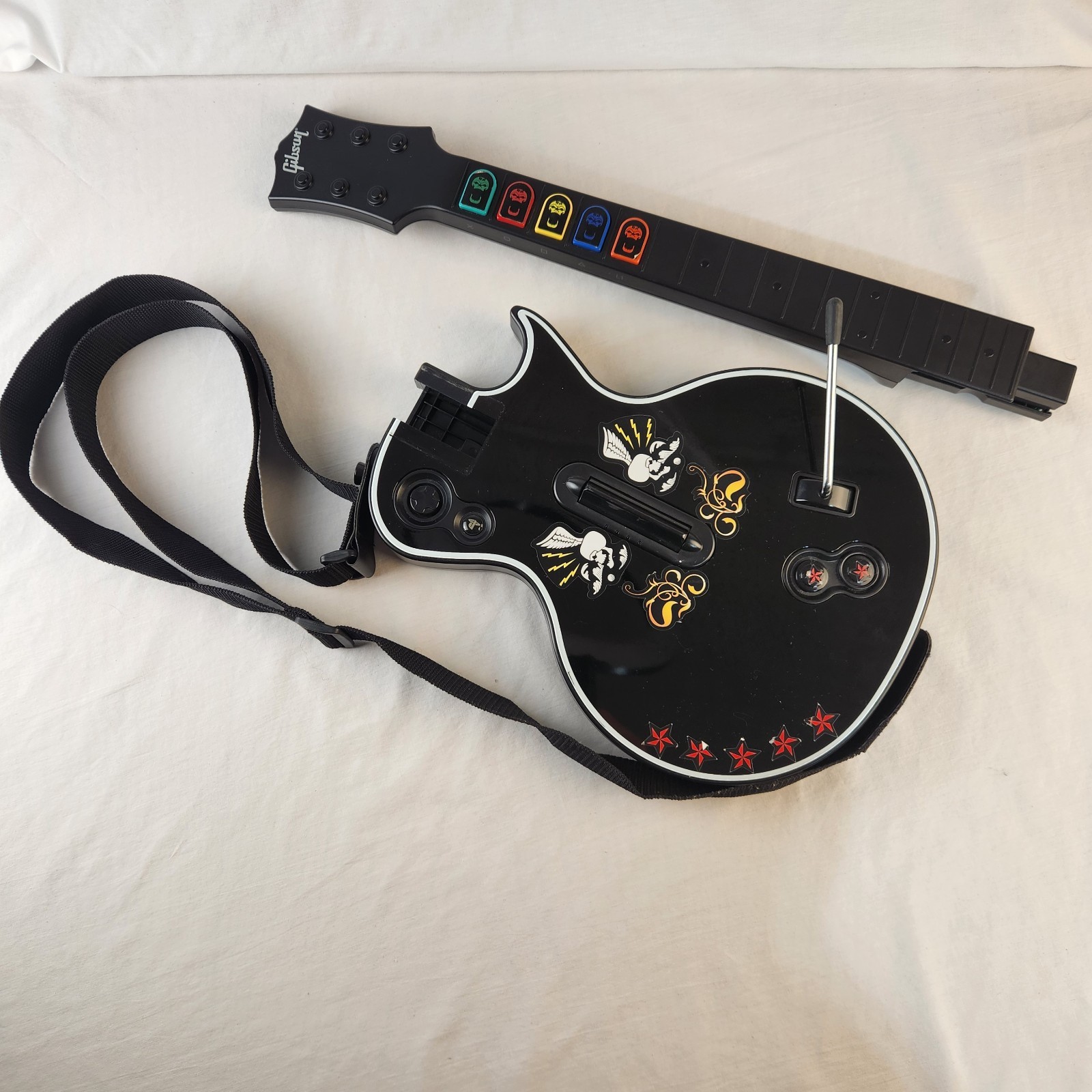 PS3 Guitar Hero Controller Les Paul Red Octane Playstation 3 95121.805 Untested