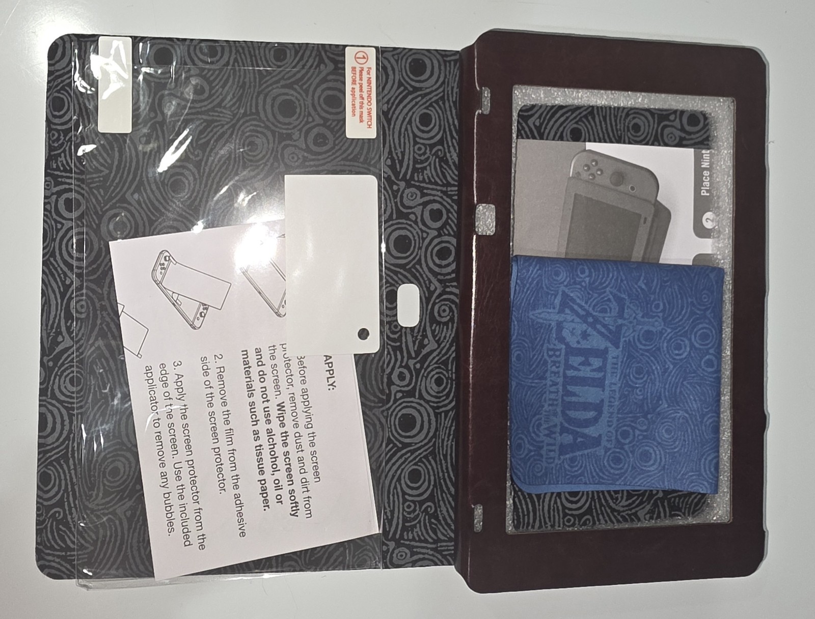 PowerA Hybrid Cover Brown Synthetic Leather for Nintendo Switch Padded Case