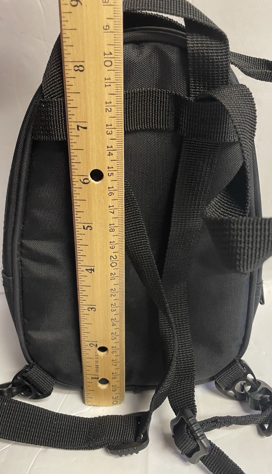 Nintendo Gray and Black Mini Backpack with Embroidered Mario