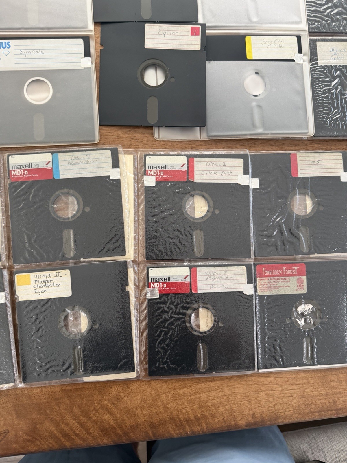 Vintage Atari 800 5.25″ Floppy Disk Lot of Over 100 Video Games, 109 Total Disks