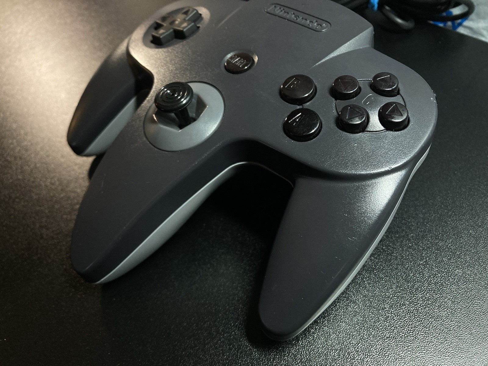 Nintendo 64 N64 Black n Gray Custom Button Controller Benchmarking Rebuilt stick