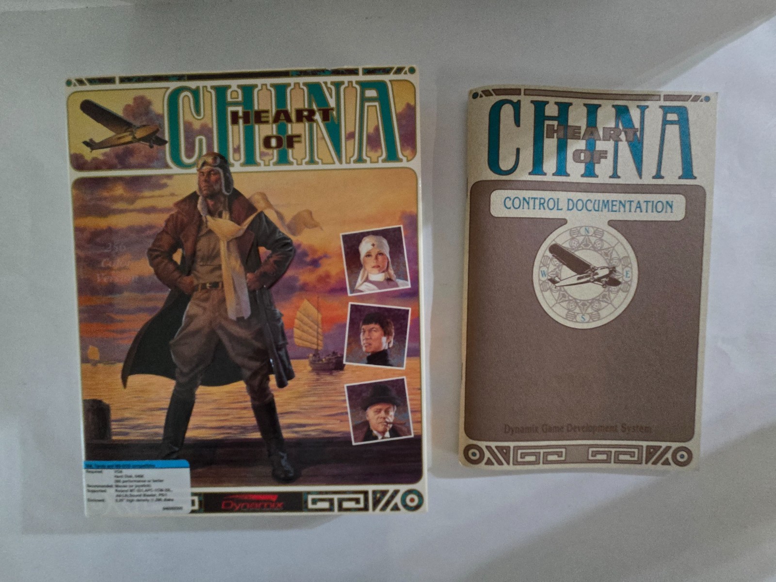 Heart Of China PC Adventure Game Dynamix MS-DOS Tandy IBM Big Box 5.25″ floppy