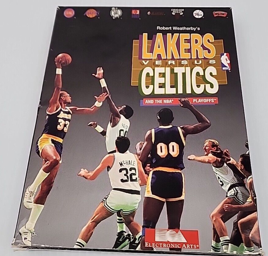 Robert Weatherby Lakers Versus Celtics IBM PC 5.25″ Disk 1989 Rare EA