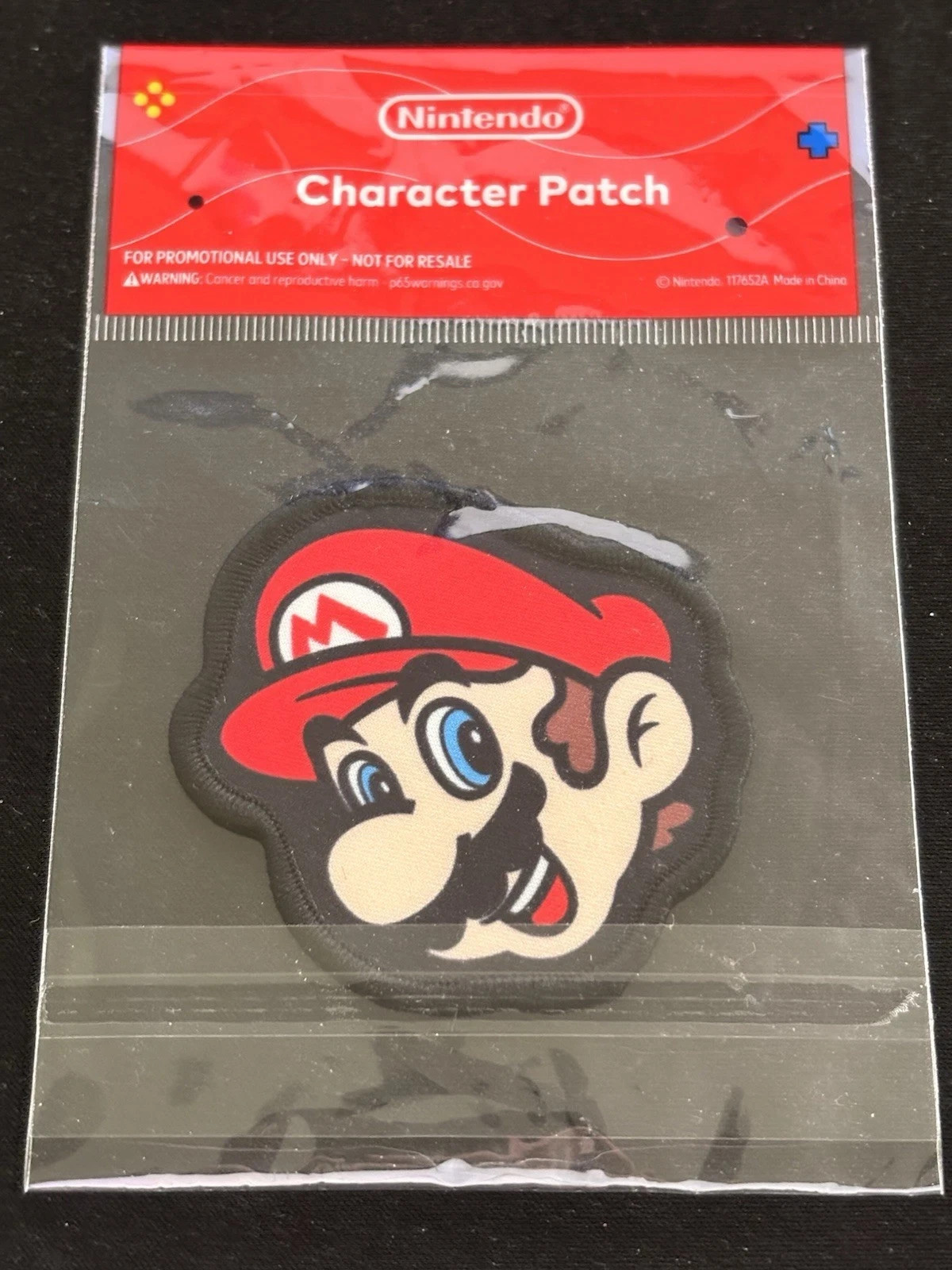 Authentic Super Mario Promo Bundle: 2023 Character Card Set & Iron-On Patch