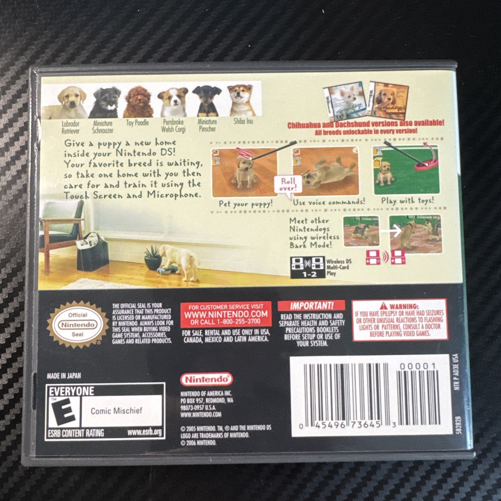 Nintendogs Lab & Friends Nintendo DS Complete CIB Tested Clean Fast Shipping