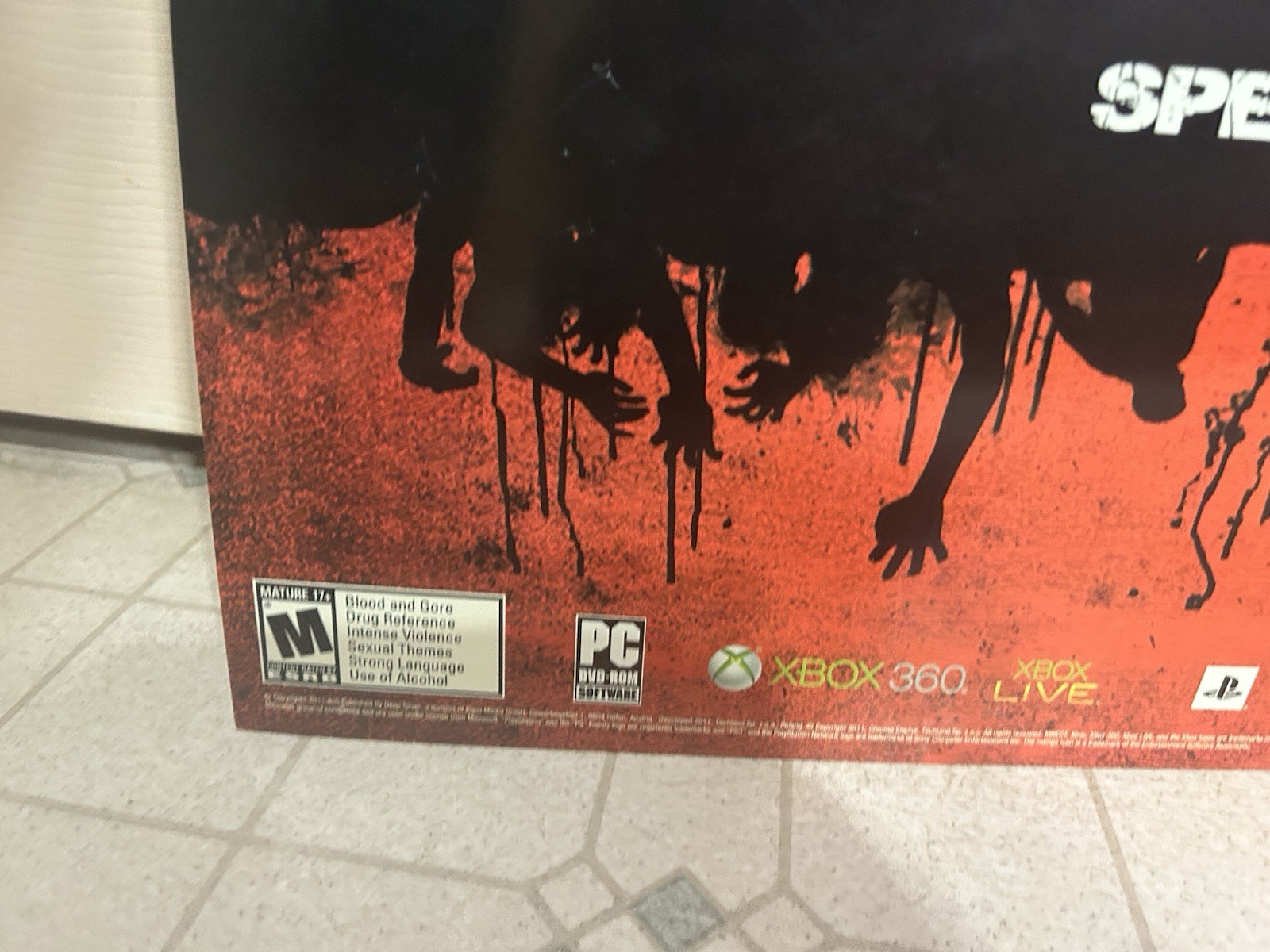 DEAD ISLAND GAME STOP PROMO LARGE DISPLAY POSTER PS3 XBOX 2011 SPECIAL EDITION