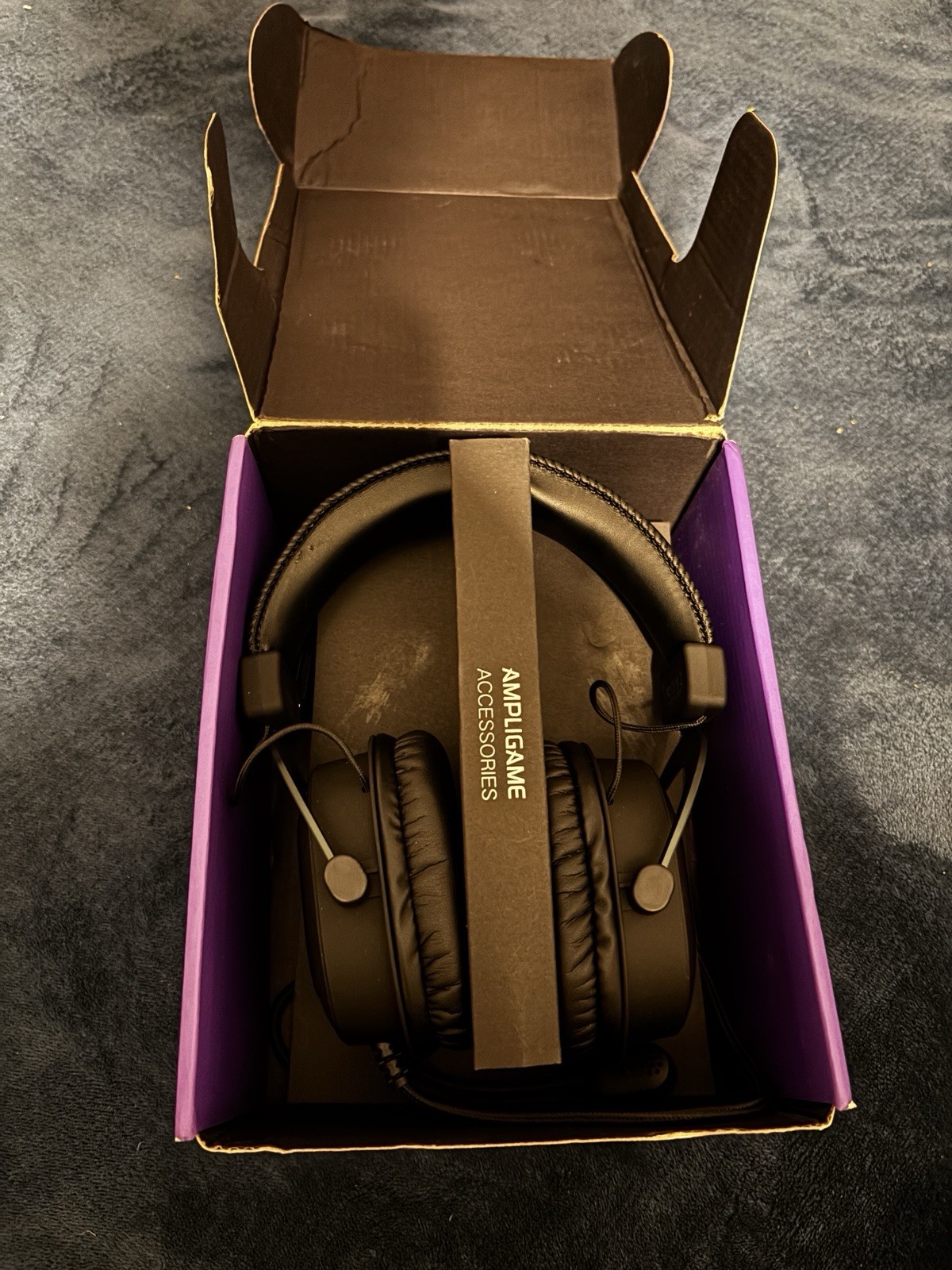 FIFINE AmpliGame H6 USB Over-Ear Boom Mic Surround Sound RGB Headset Black