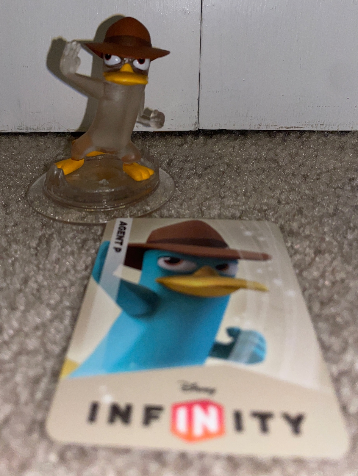 Disney Infinity Phineas & Ferb Crystal Agent P Perry The Platypus Clear Figure