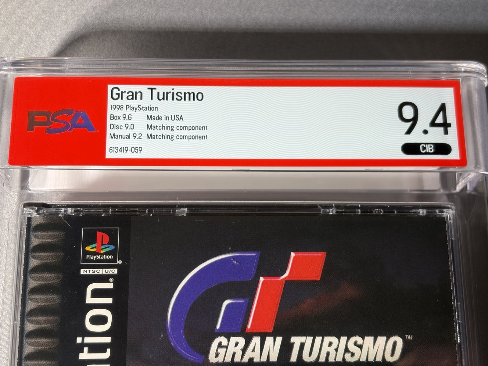 Gran Turismo PlayStation PS1 Game Complete PSA 9.4