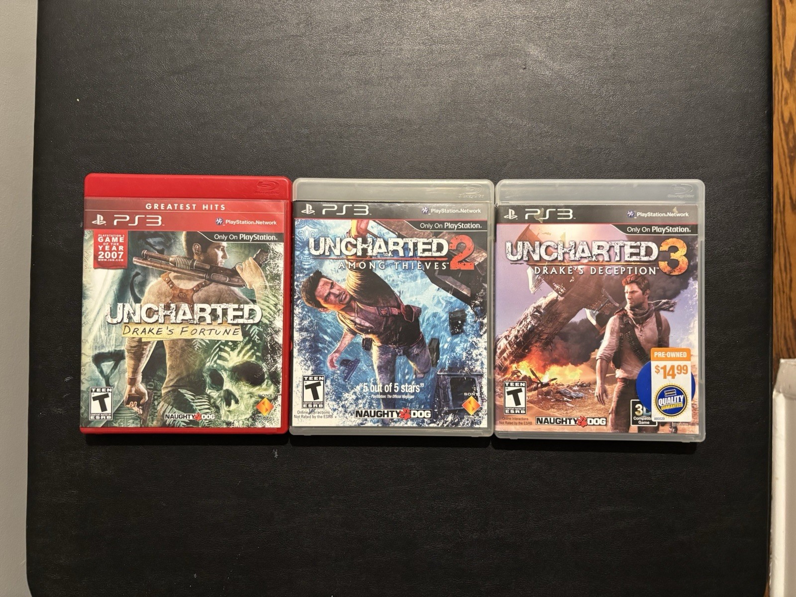 Uncharted 1, 2 & 3 Trilogy 3 Games (Sony PlayStation 3 PS3) CIB Complete Tested!