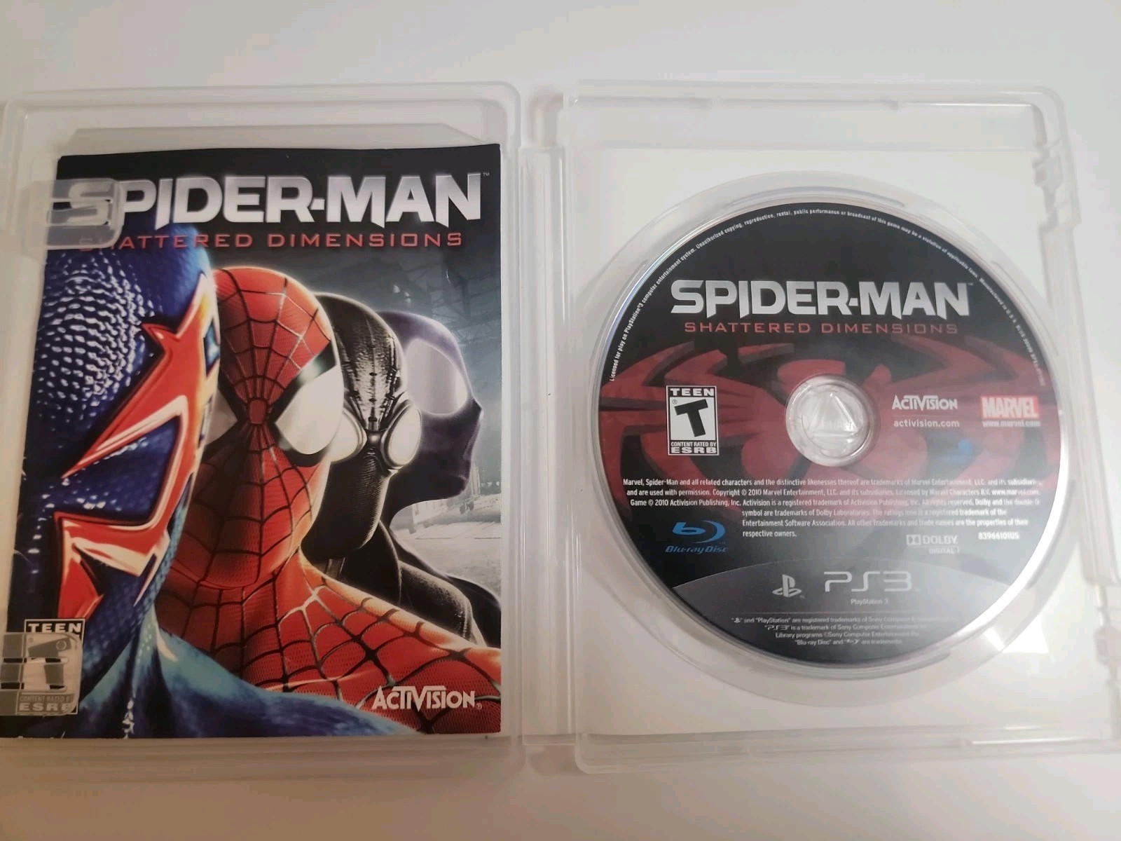 Spider-Man: Shattered Dimensions (Sony PlayStation 3) PS3 Complete W/ Manual CIB