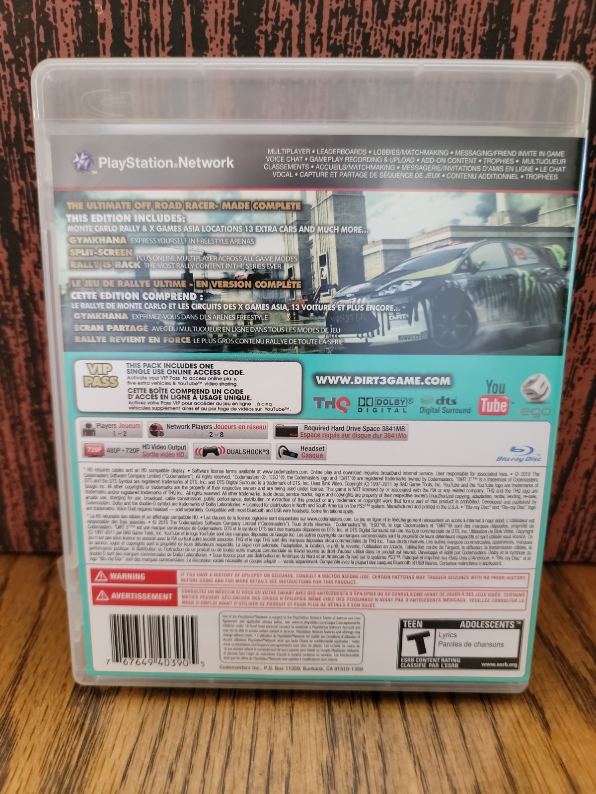 Dirt 3 Complete Edition (PlayStation 3 PS3) Complete CIB – Tested – Authentic