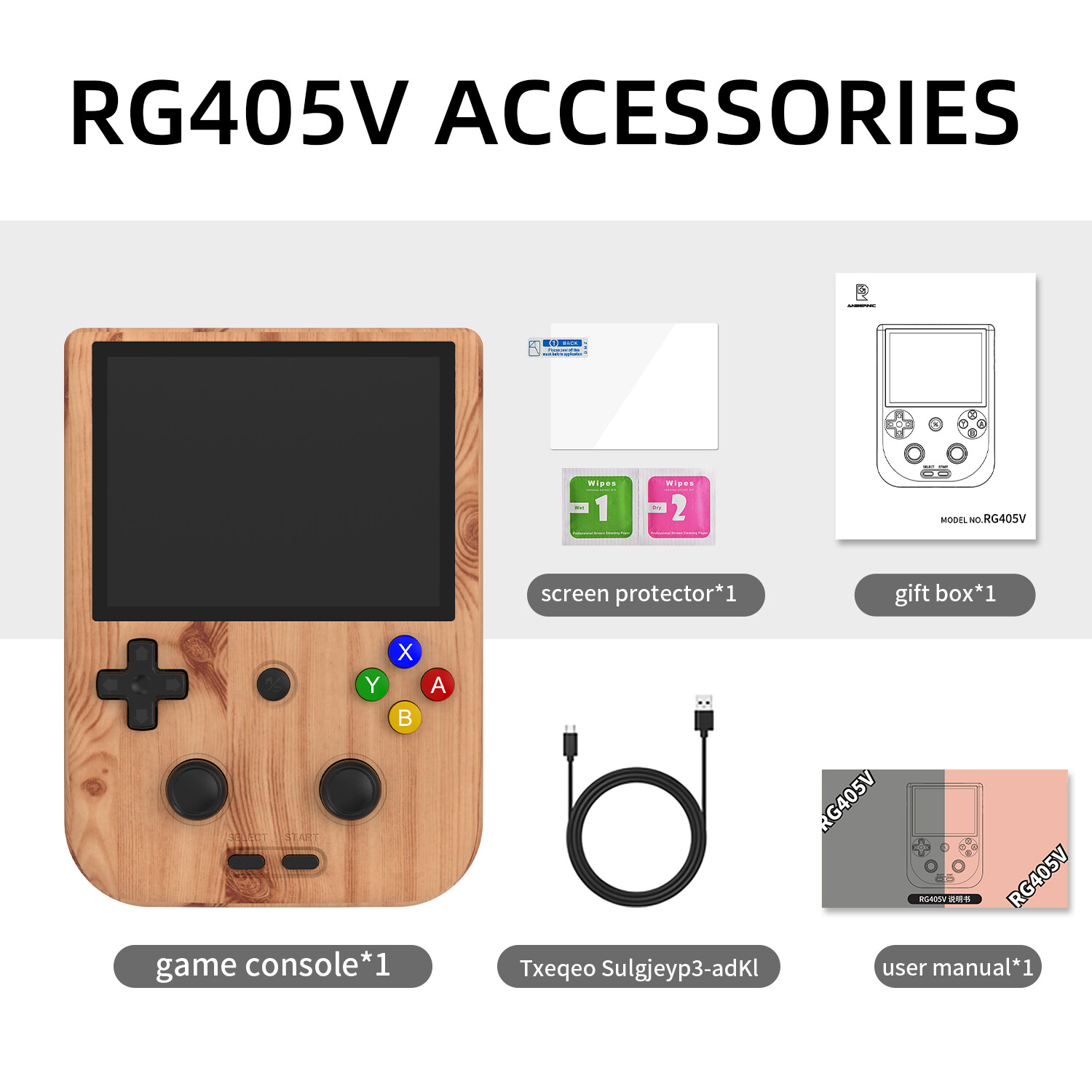 ANBERNIC RG405V Retro Game Console Android 12 WI-FI Console 4″ Display 5500mAh