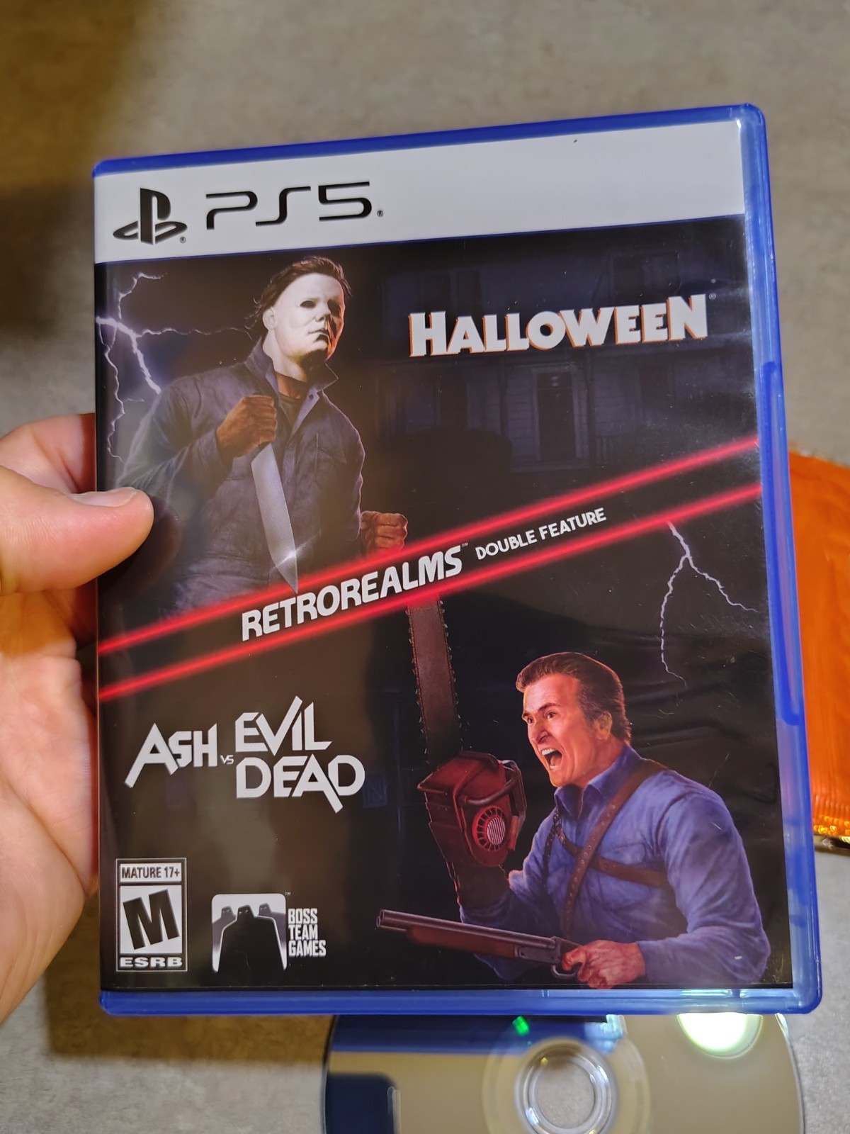 PS5 RetroRealms Halloween & Ash vs Evil Dead – Complete Authentic Tested W/Cards