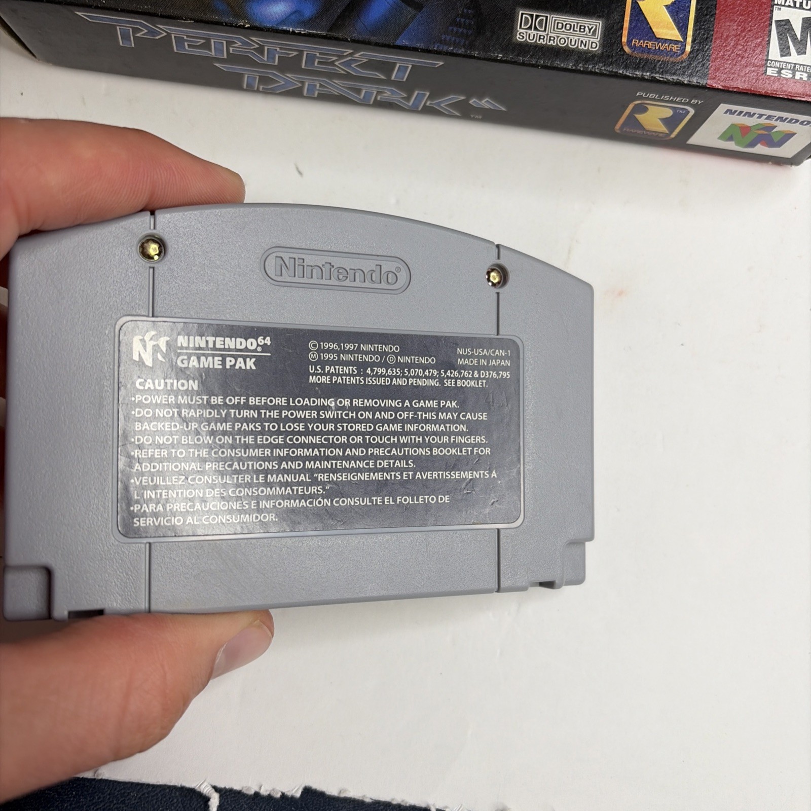 Perfect Dark N64 Nintendo 64 In Original Box Authentic! Good Condition!