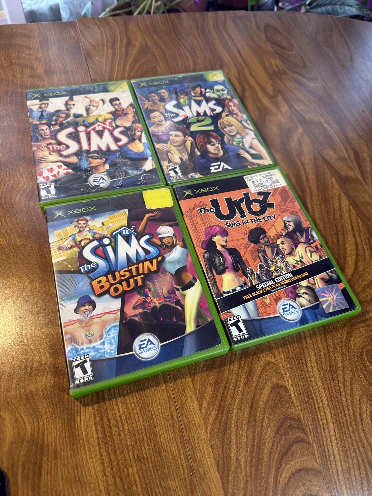 The Sims Original Xbox Game Lot 4 Games – 1 Bustin Out & Urbz Life Simulation