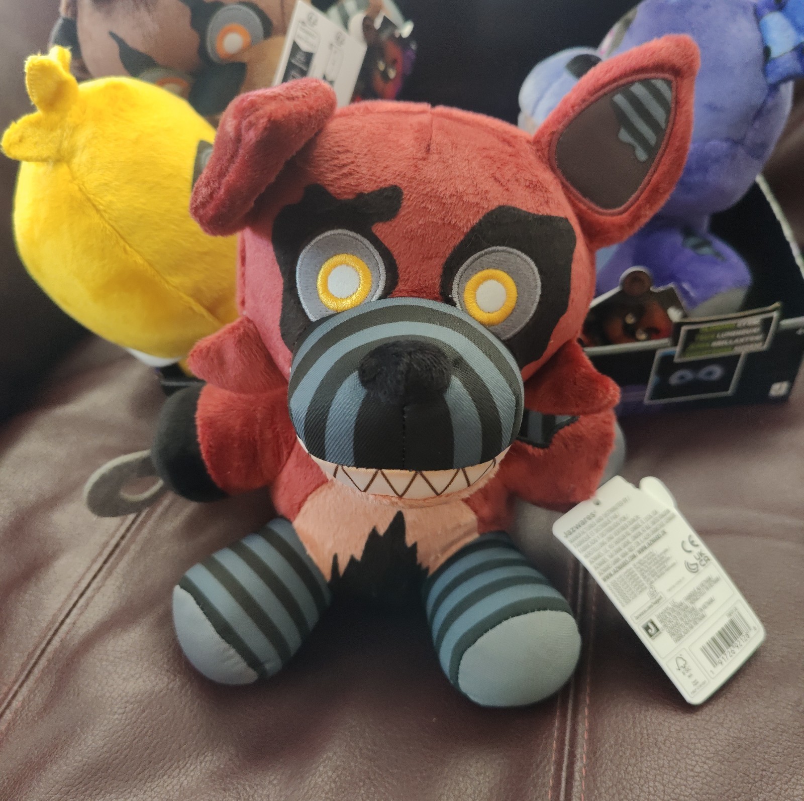 Complete Set Five Nights at Freddy’s 4 Jazwares Nightmare Plush Glow Eyes FNAF