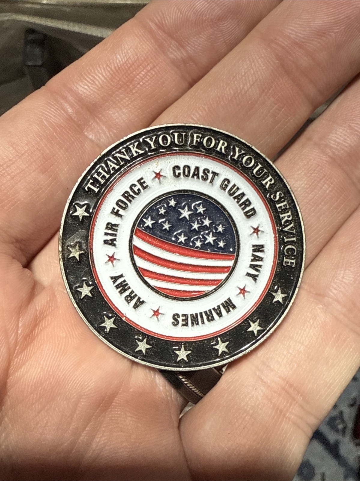 Wolfenstein Challenge Coin Medal – Thank You For Your Service – Army, Navy, USMC