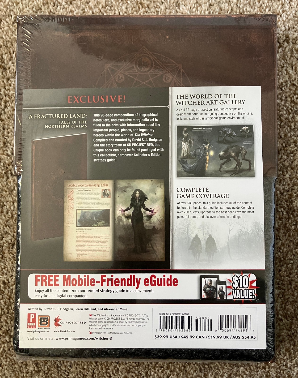 The Witcher III Wild Hunt Official Collector’s Strategy Guide (Prima, Unopened)