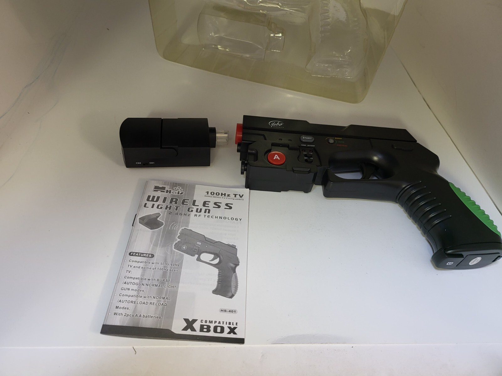 WIRELESS Light Gun Shotgun Auto Reload for Original XBOX FOR CRT TUBE TYPE TV