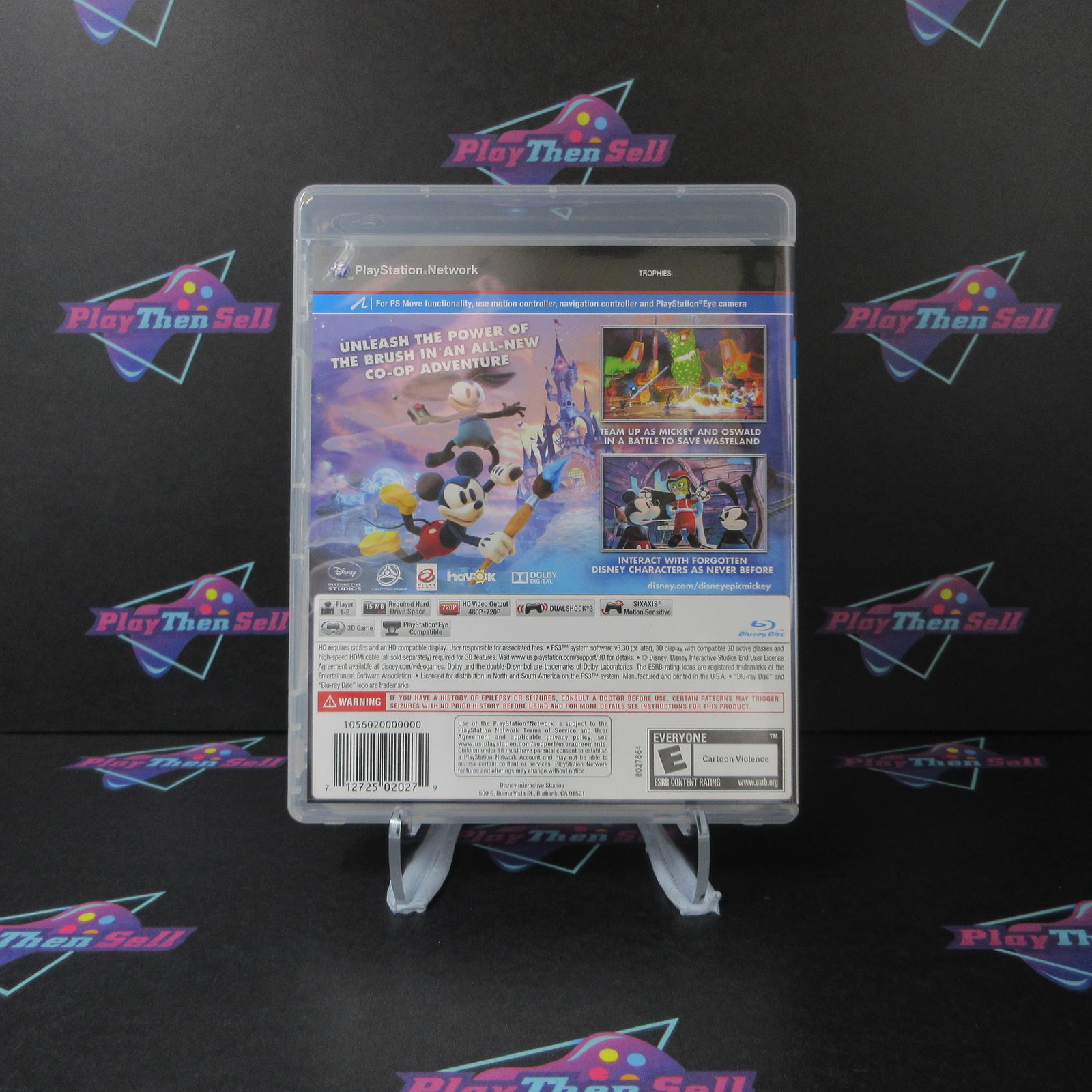 Refurbished Disney Epic Mickey 2 The Power of Two PS3 PlayStation 3 Complete ..