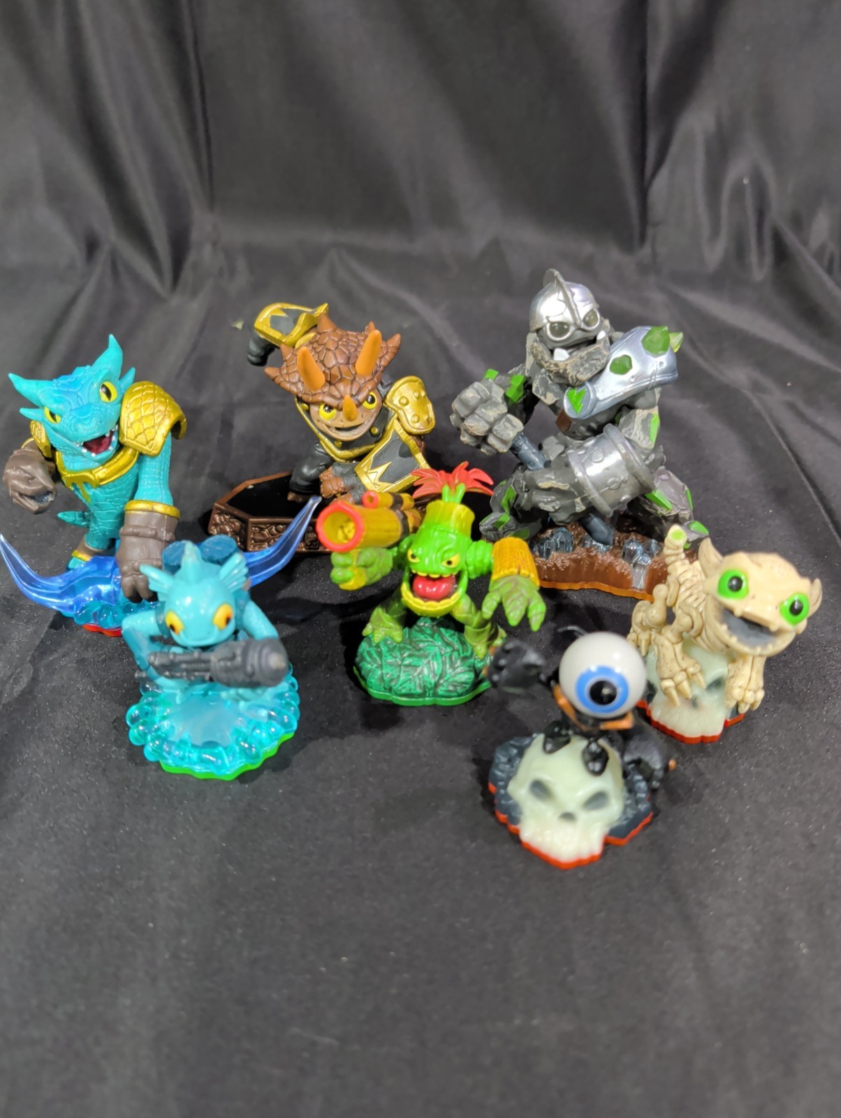 Lot of 7 Skylanders Spyro’s Adventure, Trap Team And Giants Character Figures