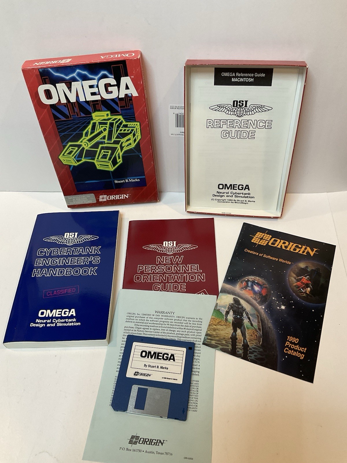 Vintage Macintosh Simulator Software Omega ORIGIN Systems