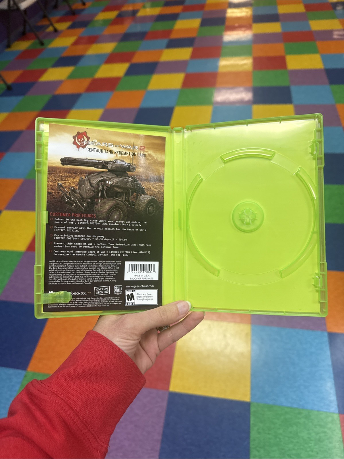Gears of War 2 Limited Edition – Xbox 360 Best Buy Pre-Order Display Case ONLY