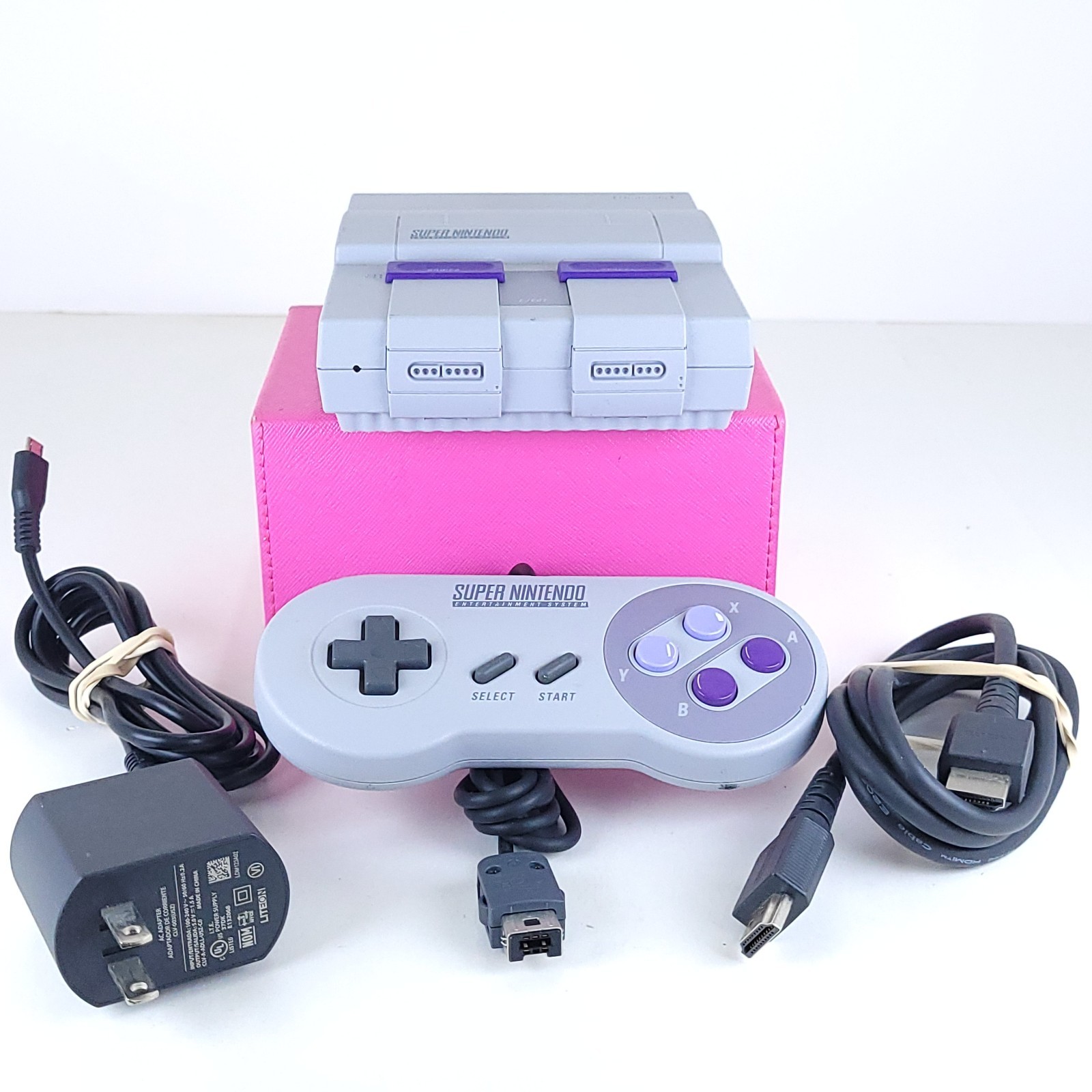 Nintendo SNES Mini CLV-201 Classic Console w/Controller/HDMI/Power Cable Tested
