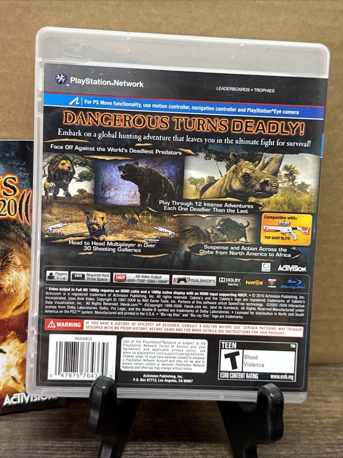Cabela’s Dangerous Hunts 2011 Sony Playstation 3 PS3 COMPLETE