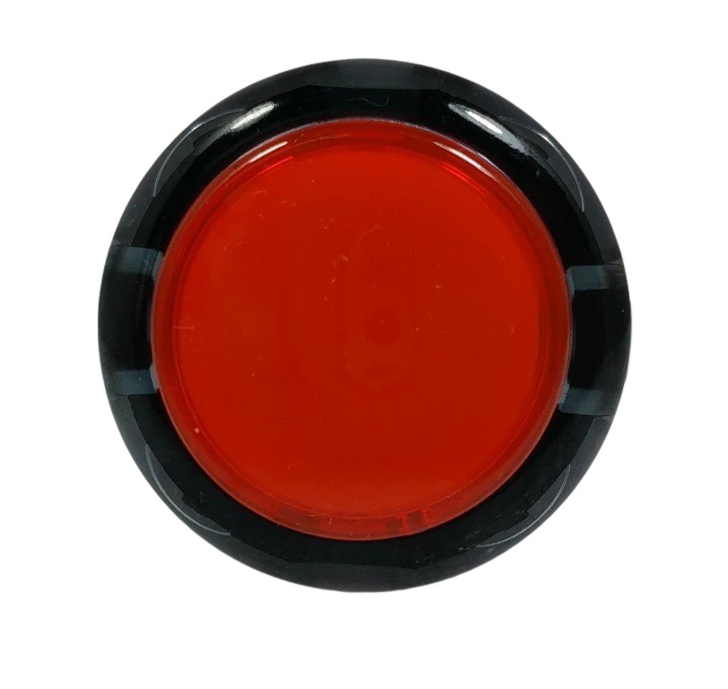 Japan Sanwa Clear Black Red Buttons x 1pc OBSC-30-CS/CR Video Arcade Parts