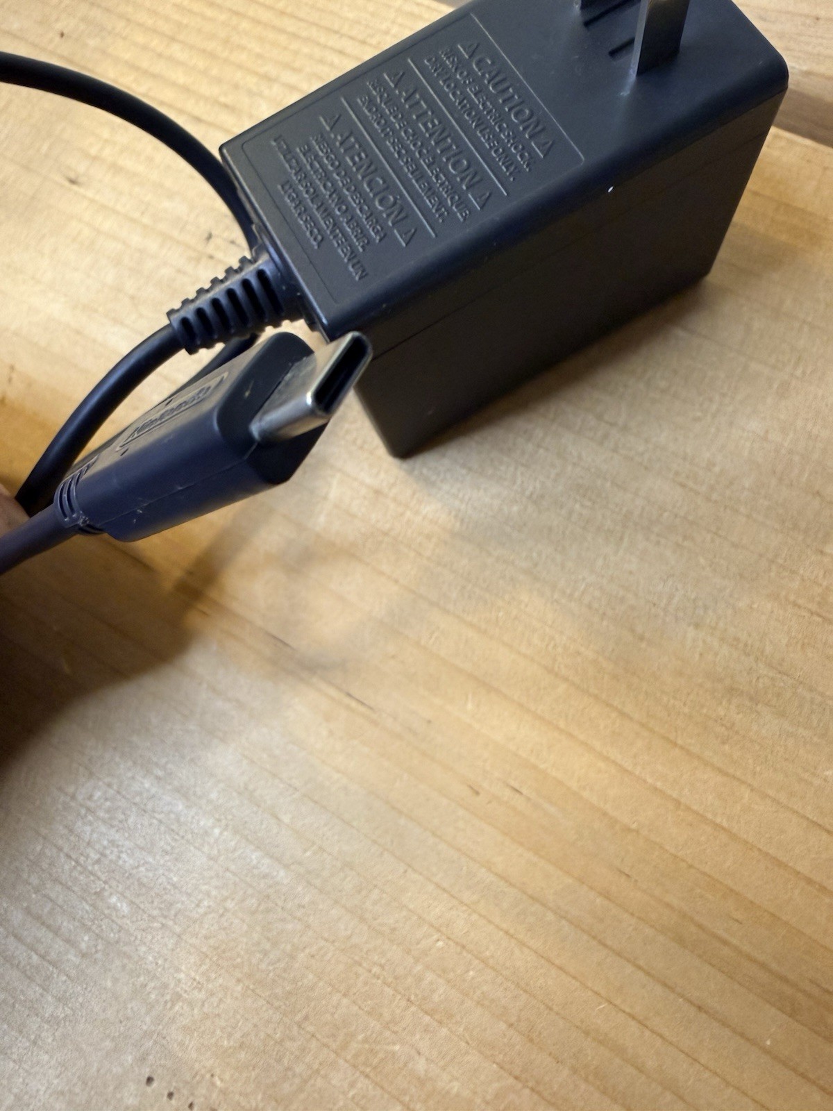 Official Nintendo Switch AC Adapter Cable HAC-002 Charging Cord Black OEM Works!