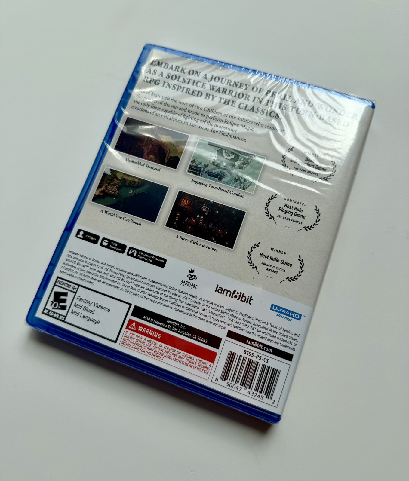 Sea of Stars – iam8bit Exclusive Edition (PS5) New/Sealed + Poster