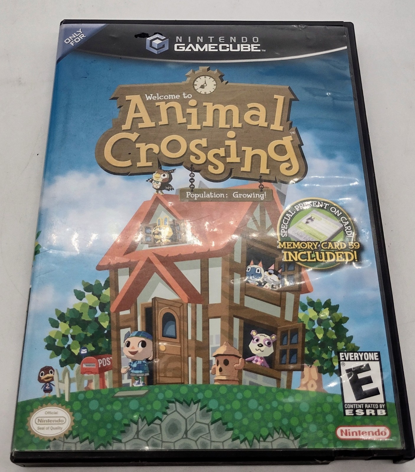 Animal Crossing Nintendo GameCube Complete In Box W/ Manual Memory Card