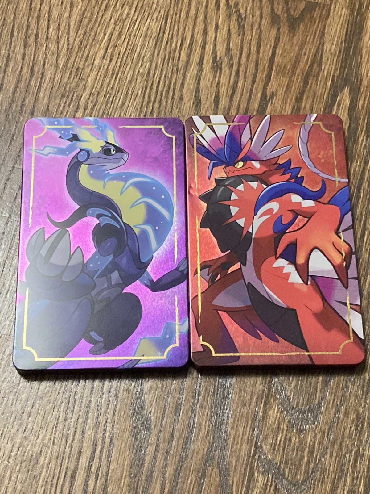Pokemon Violet Miraidon Koraidon Steel book Case Rpg Red Purple Monster Nintendo