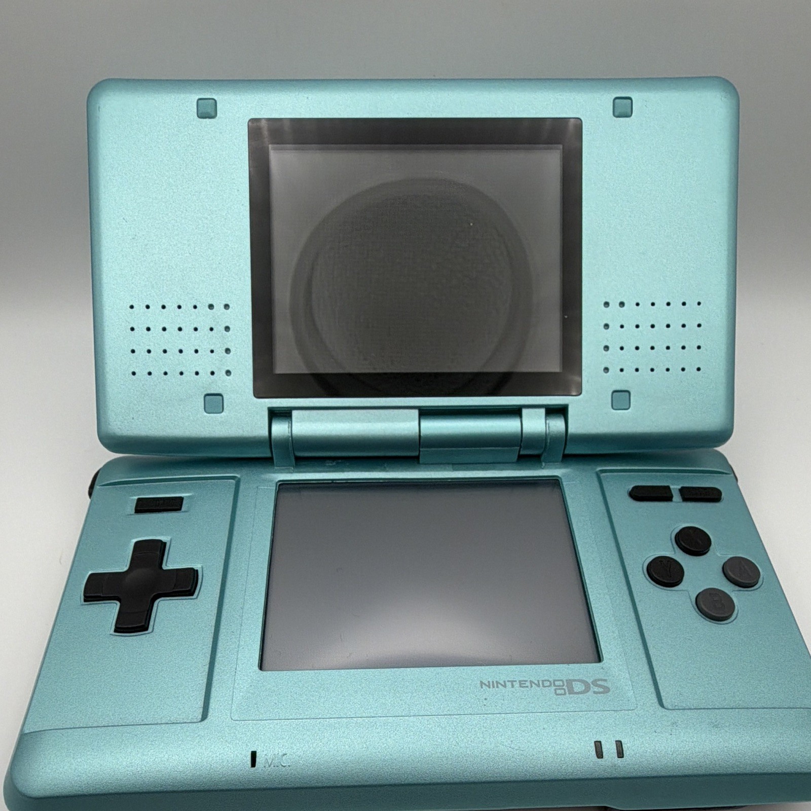Nintendo DS Original Console Teal Blue Reshell Tested Working Stylus Included