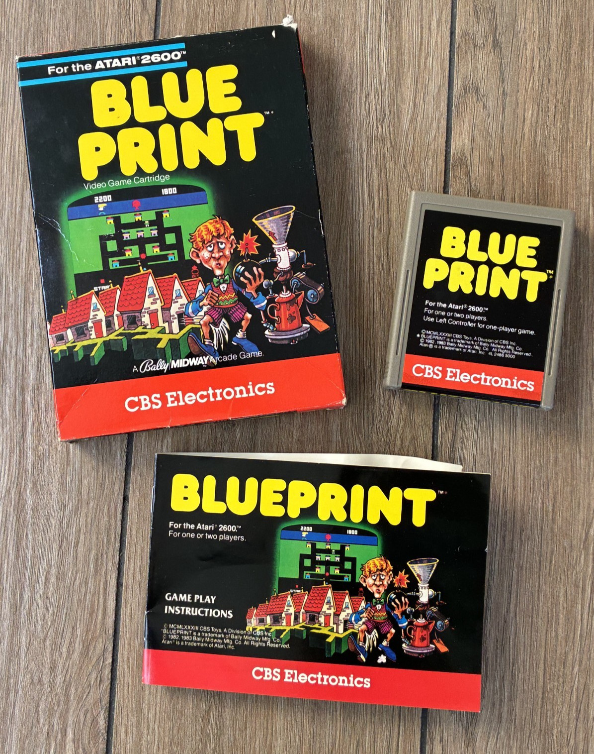 Blueprint for ATARI 2600 by CBS Electronics CIB – Tested +FAST SHIPPING!