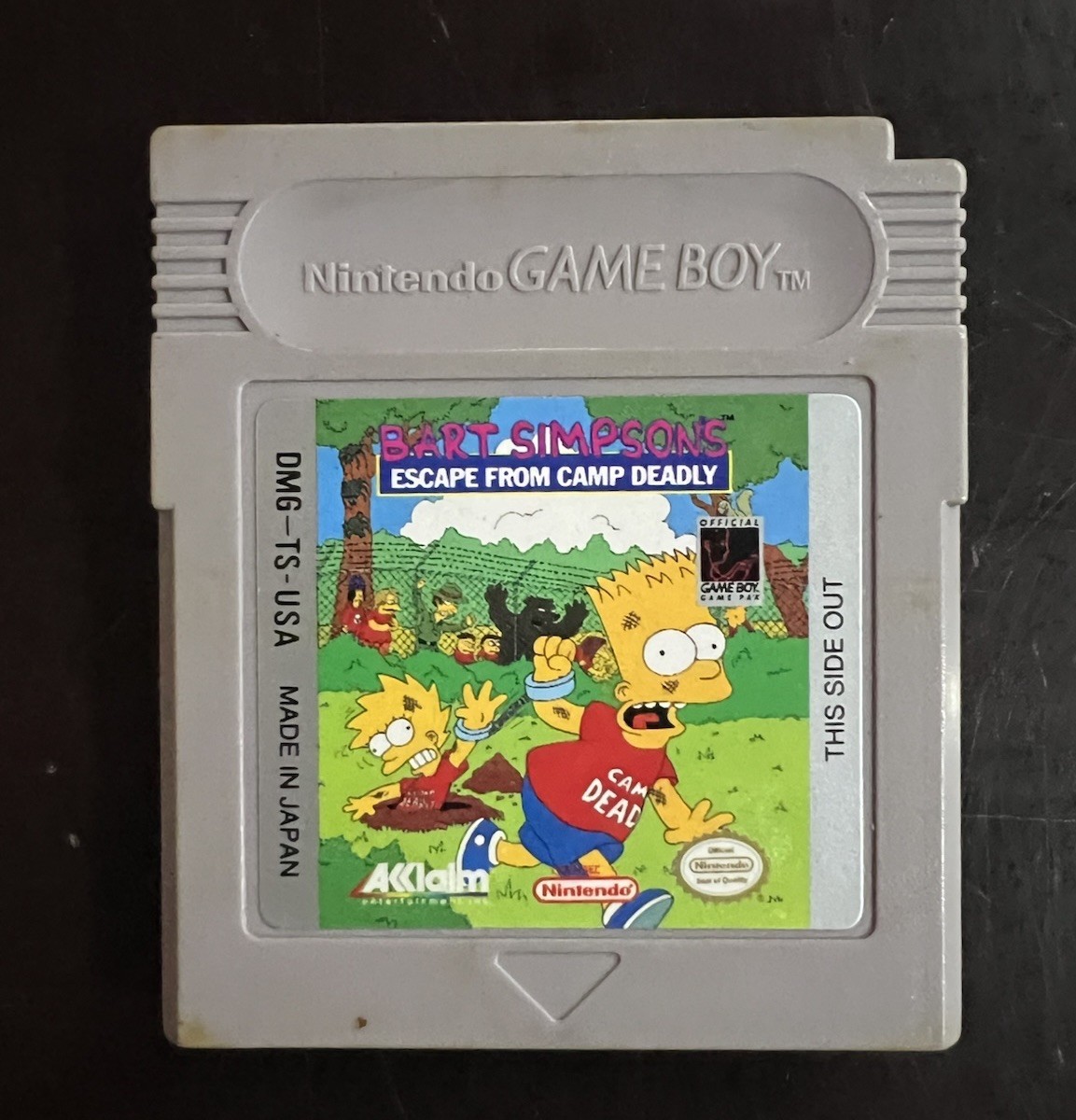 Bart Simpson’s Escape From Camp Deadly (Nintendo Game Boy, 1991) Tested