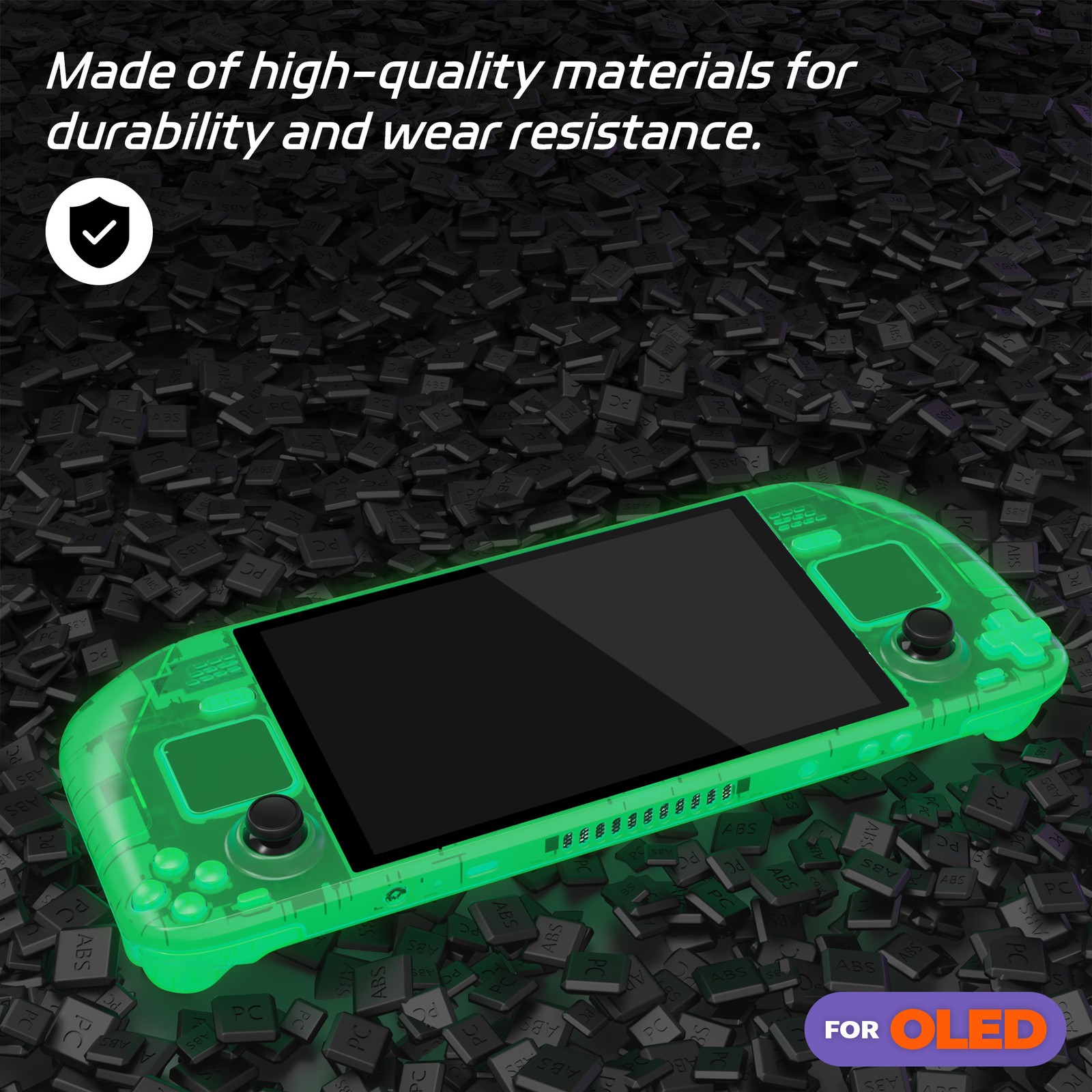 eXtremerate Full Set Housing Shell Case w/ Buttons for Steam Deck OLED Console
