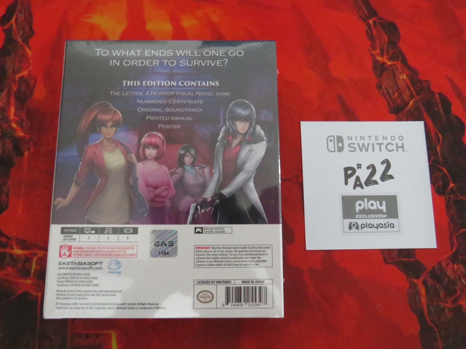 The Letter A Horror Visual Novel Nintendo switch Limited Edition NEW & SEAL