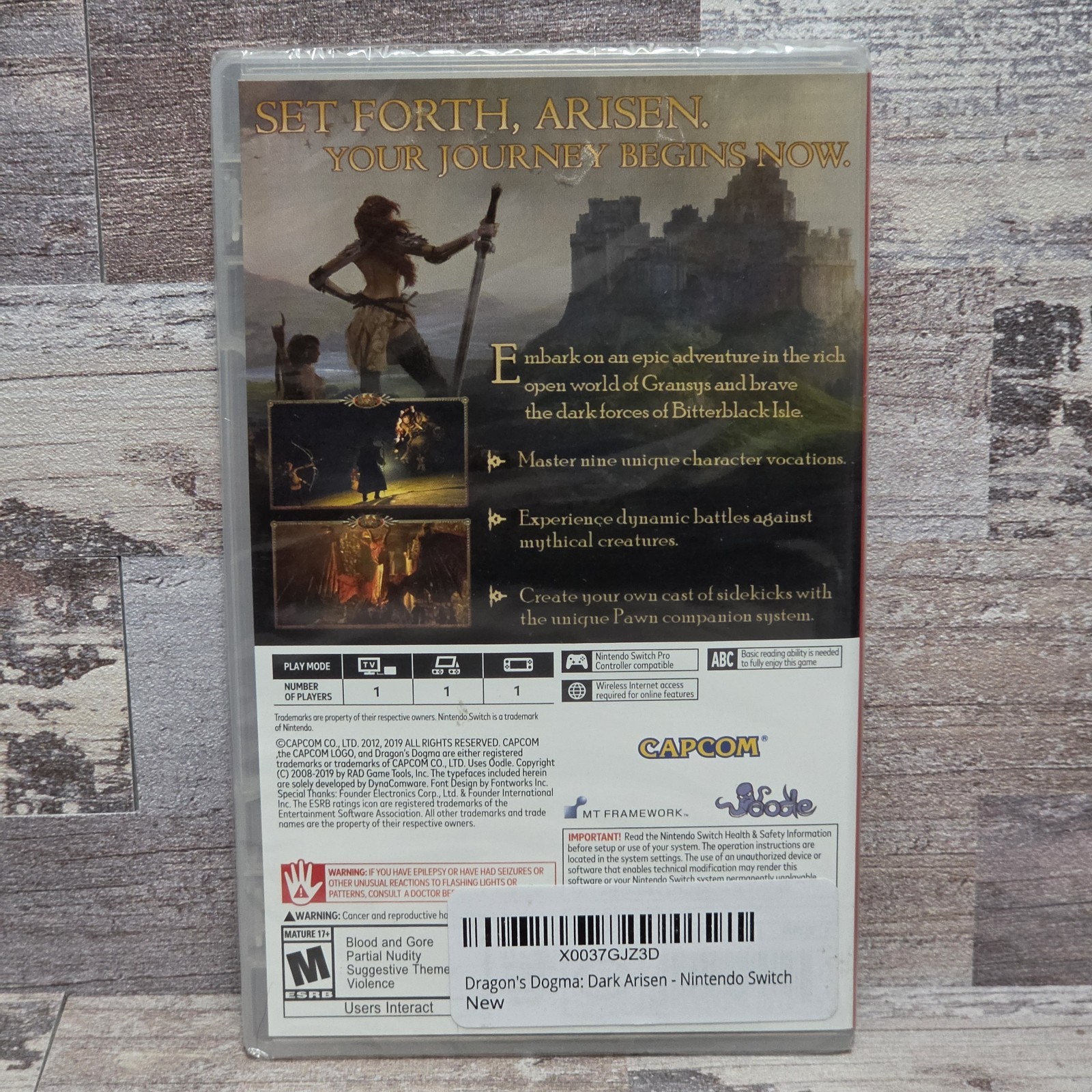 Nintendo Switch Dragon’s Dogma Dark Arisen New Sealed