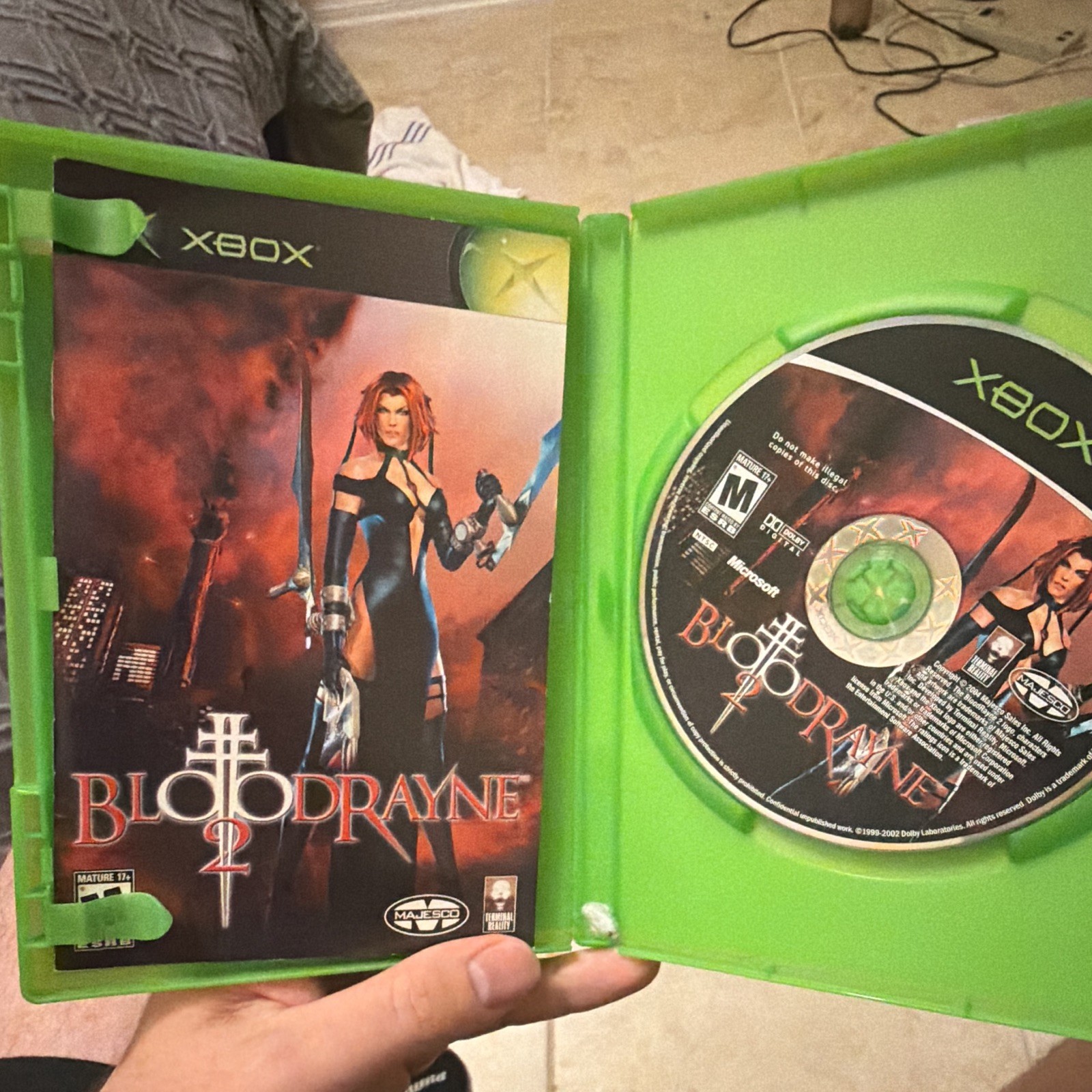 Majesco BloodRayne 2 (Microsoft Xbox) M Rated Action Adventure, Manual, NTSC-U/C