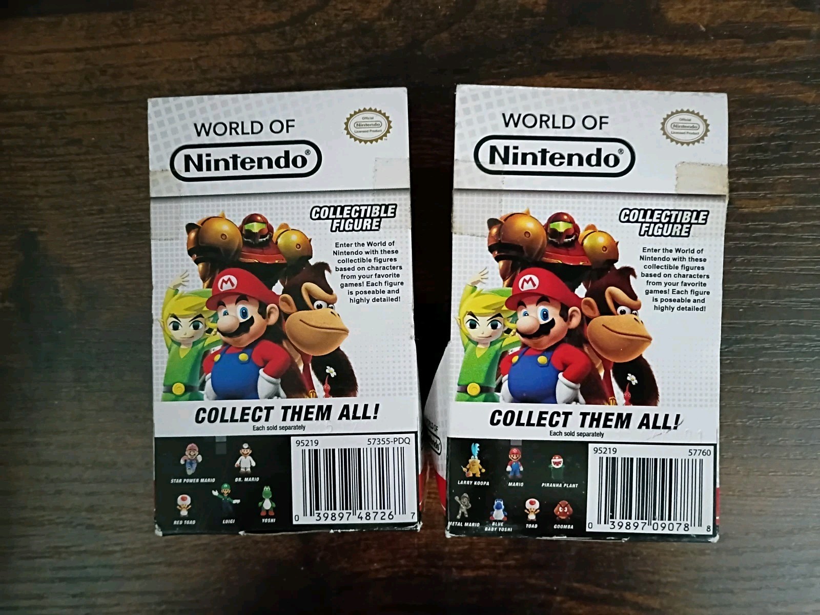 2.5″ SUPER MARIO 5-PK World of Nintendo Metal Dr Doctor Star Power Tanooki Stand