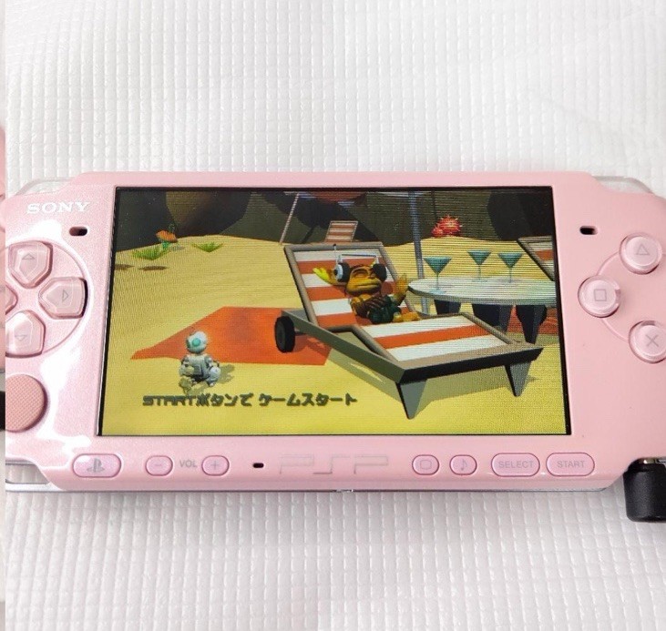 Excellent Sony PSP-3000 PSP 3000 Console Pink Region Free Jill Stuart Edition
