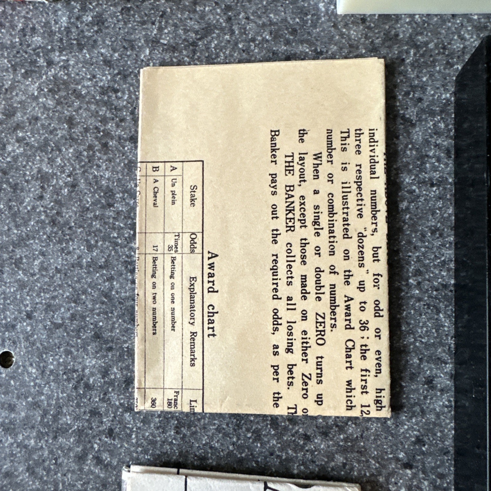 Vintage Mini Roulette Wheel Game With Chips, Instructions And Board Hong Kong
