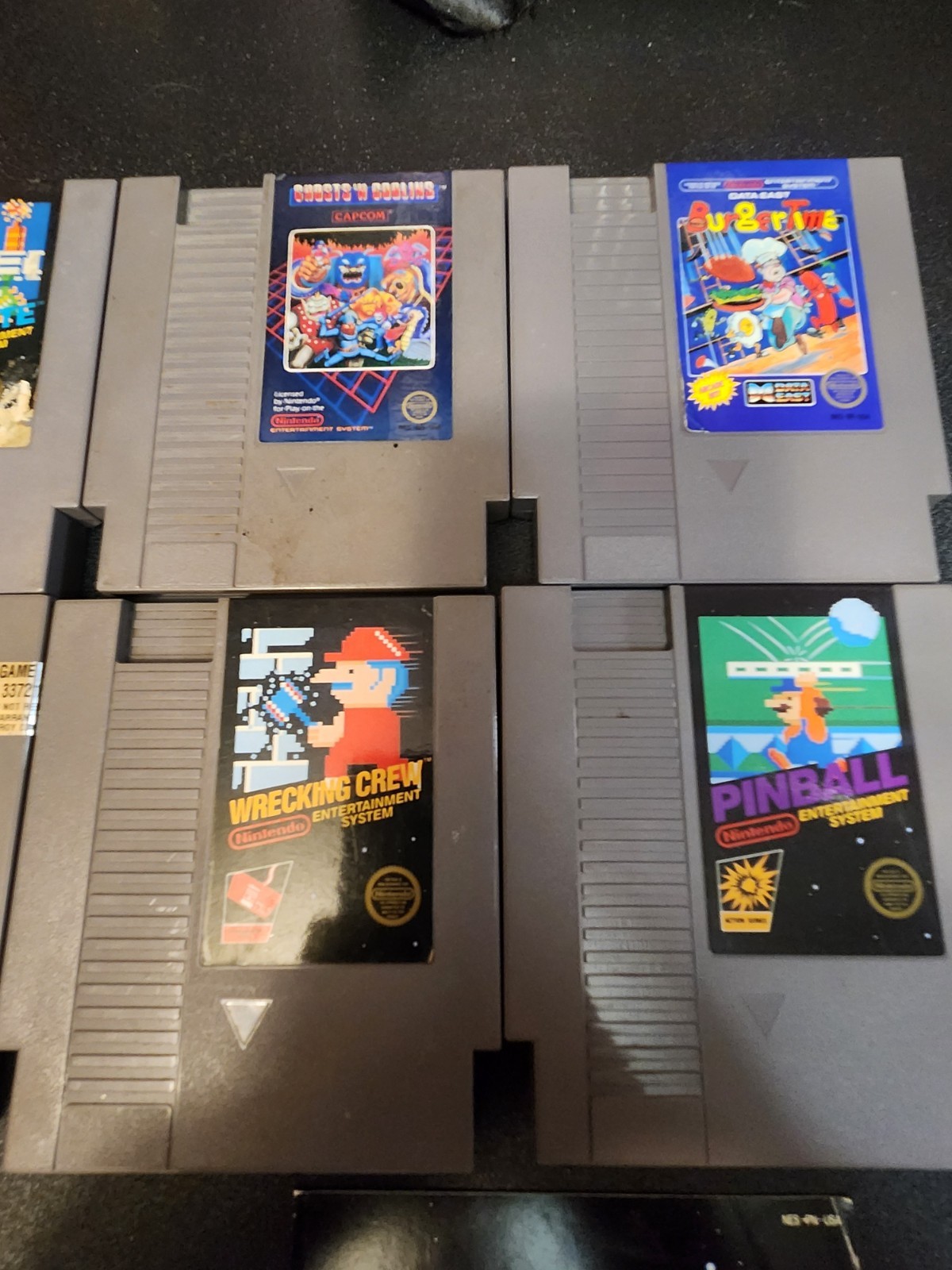 Nintendo NES 8 Game Lot – 5 Screw Cartridges, Some Label Wear (See Pics)