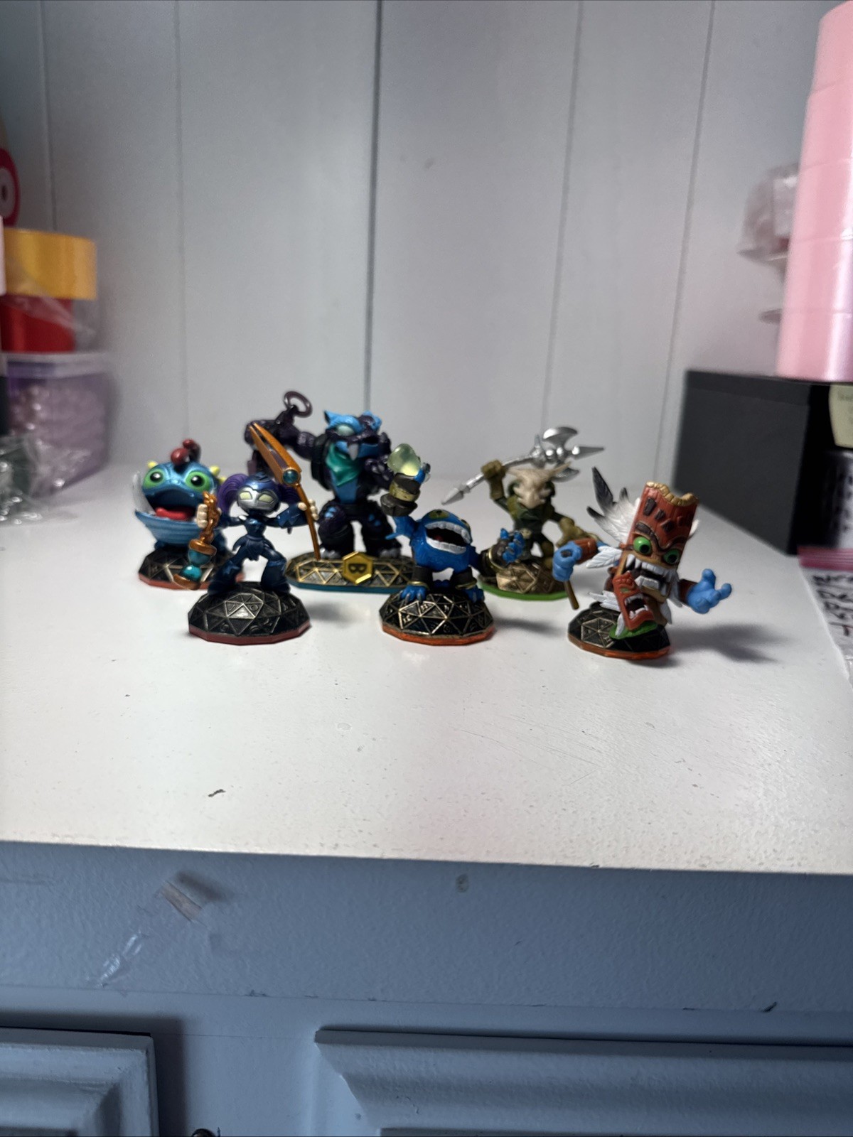 Skylanders Lot Of 6 Trap shadow,Voodood,Deja vu,Wrecking ball,Pop Fizz,Double Tr